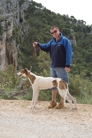 Pannon-Oriental Álom - magyar agar | The entrance to the national park with Papi.