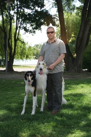 Go Go Bolshoi Jesse James - borzoi | We walked with Papi.